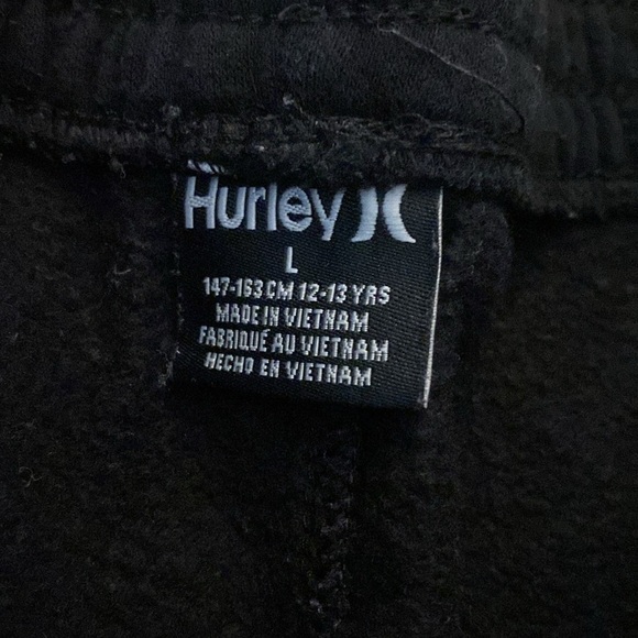 Hurley Boys Black Joggers Size L - Picture 4 of 6